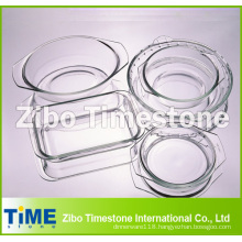 Crystal Clear Hot Sale Borosilicate Glass Baking Dish, Glass Roasting Dish (TM011501)